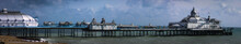 Traditional Victorian English Pier At Eastbourne Sussex Panorama