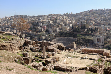 Wall Mural - Amman, Jordan - Roman amphitheater in Jordan