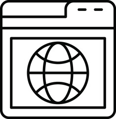 Sticker - Web Browser Icon