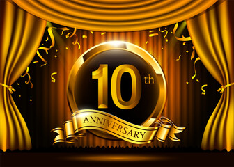 Wall Mural - 10 years anniversary celebration