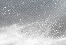 Christmas Background. Powder PNG. Magic Shining White Dust. Fine, Shiny Dust Particles Fall Off Slightly. Fantastic Shimmer Effect.	
