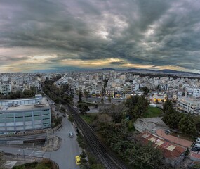 Sticker - Scenic shot of the cityscape of the historic Athens, Greece