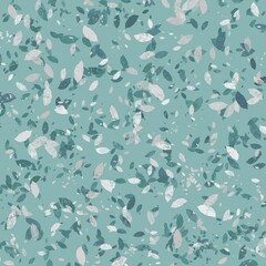 Wall Mural - White  and green leaves on the light green background. Colorful abstract illustration for wallpaper or poster. Bright natural pattern. 