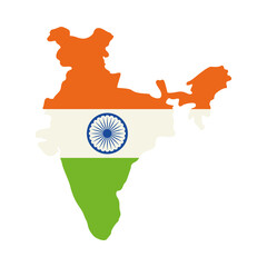 Sticker - indian map design