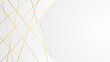 © Semar Design - Modern white and gold abstract background. Abstract geometric shape white gold background with light and shadow 3D layered for presentation design.
