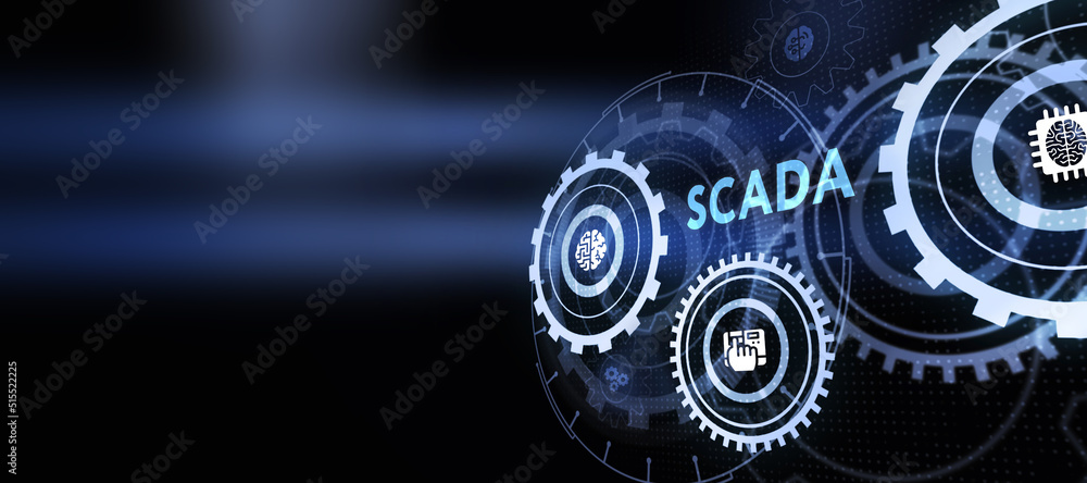 System Supervisory Control And Data Acquisition technology concept ...