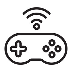 joystick line icon