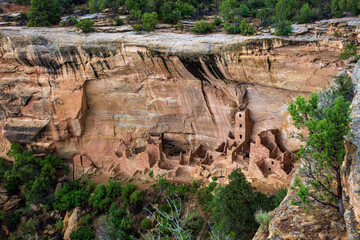 Wall Mural - Square Tower House in Mesa Verde National Park