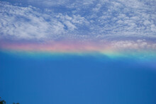 Rainbow Cloud Also Known As A Circumhorizontal Arc