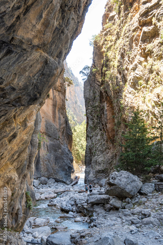Enge Passage der Samaria-Schlucht auf Kreta