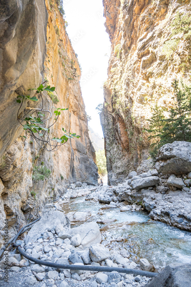 Felslandschaft in der Samaria-Schlucht auf Kreta