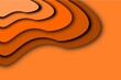 Orange abstract curve background wallpaper
