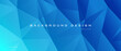 © BoBloob - Modern blue low poly banner design background