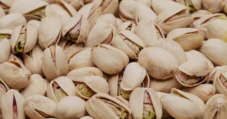 Poster - Stack of pistachio nut snack