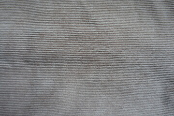 Wall Mural - Surface of simple gray corduroy fabric from above