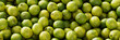 Viele grüne Limonen als Panorama Textur Hintergrund