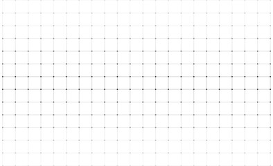 Fototapete - Dots and lines technology wireframe background template. Network linked global digital database graphic vector.