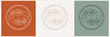 © Iren Art - Vector abstract logo design template in trendy linear minimal style - hands and leaf - abstract symbol for cosmetics and packaging, jewellery, hand crafted or beauty products