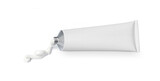 Fototapeta  - white tube with ointment isolated on a white background