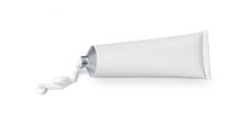 White Tube With Ointment Isolated On A White Background