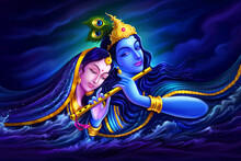 Radha And Krishna (symbol Of Devine Love)
