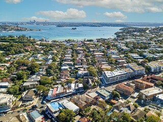 Sticker - Sydney's business buildings overlooking the skyline and Harbour Bridge, with the main sights