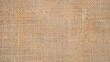 Burlap sackcloth background and texture, brown natural Burlap Fabric, with space for text decoration.