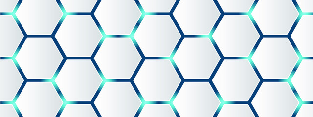 Wall Mural - hexagonal technology background vector illustration.