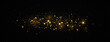 Beautiful sparks shine with special light. The dust sparks and golden stars shine with special light. Christmas Abstract stylish light effect.