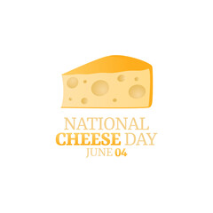 Poster - vector graphic of national cheese day