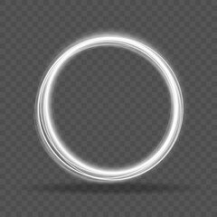 Wall Mural - round shiny frames with glowing effects