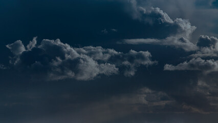 Wall Mural - beautiful cloudy night sky