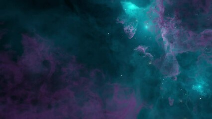 Wall Mural - 4k 3d animation - Zooming into a nebula.