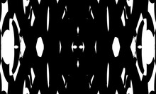 Black Patterns In Op Art Style On White Background Modern Design