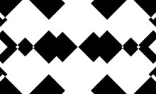 Interesting Black Pattern In Op Art Style Modern Monochrome Wallpaper