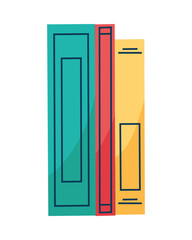 Wall Mural - three text books icons