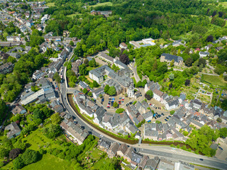 Fototapete - Town of Kornelimünster, Aachen, Germany