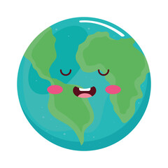 Wall Mural - world planet earth emoji