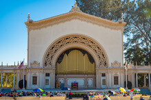 Spreckels Organ Pavilion At Balboa Park, San Diego, California.