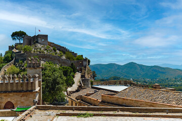 Sticker - Picturesque view to spanish Xativa Castle. Spain