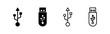Usb icon vector. Flash disk sign and symbol. flash drive sign.