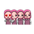© Turn - Cute Female Muslim Character.