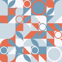 Wall Mural - Abstract geometric backgrounds. Neo geo seamless pattern with colorful geometric shapes and simple geometrical figures.	