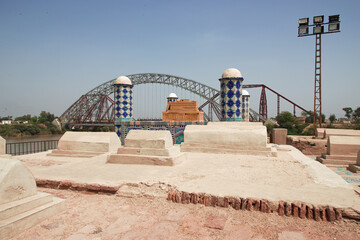 Canvas Print - Tomb Of Seven Sisters, Sateen Jo Aastan in Sukkur, Pakistan