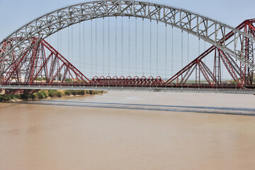 Canvas Print - Lansdowne Bridge on Indus river, Sukkur, Pakistan