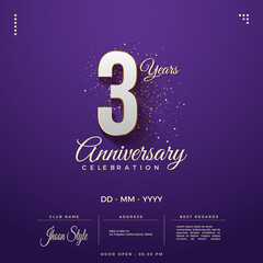 Wall Mural - 3 years anniversarry celebrations 