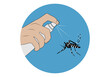 Repelente contra mosquito tigre o insectos