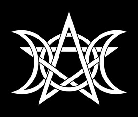 Poster - Triple Moon Pentagram