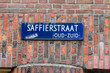 © Robertvt - Street Sign Saffierstraat At Amsterdam The Netherlands 3-5-2022