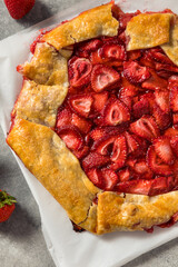 Wall Mural - Homemade French Strawberry Galette